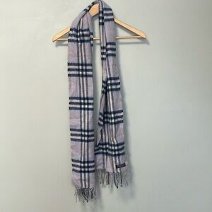 Foxford 100% Lambswool made in Ireland Plaid checkered Scarf